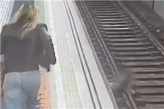 Βαρκελώνη: Τα γρήγορα αντανακλαστικά γυναίκας έσωσαν άνδρα που έπεσε στις ράγες του Μετρό