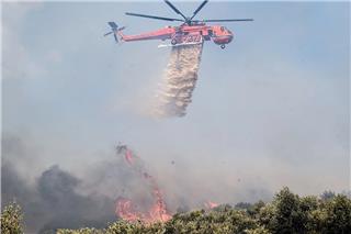Φωτιά τώρα στον Όλυμπο – Καίει σε δύσβατη περιοχή