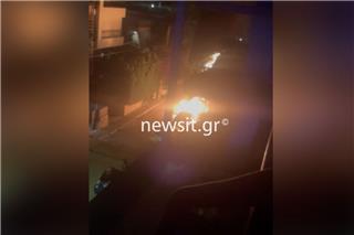 Βίντεο ντοκουμέντο από την επiθεση στο σπίτι της Προέδρου του Αρείου Πάγου – Η στιγμή που το περιπολικό τυλίγεται στις φλόγες