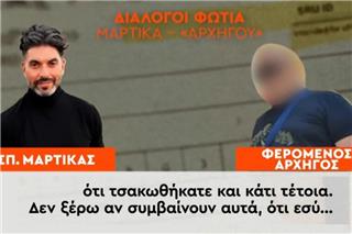 Οι αποκαλυπτικοί διάλογοι του Σπύρου Μαρτίκα με τον αρχηγό της εγληματικής οργάνωσης – Τι κατέγραψε ο κοριός της ΕΛΑΣ