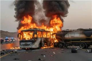 Λεωφορείο που μετέφερε προσκυνητές συγκρούστηκε με βυτιοφόρο στη Σαουδική Αραβία - Αναφορές για δεκάδες θύματα