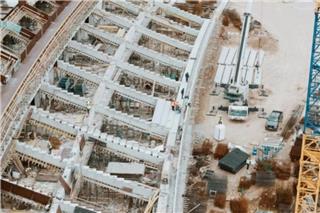 Παναθηναϊκός: Το βίντεο από την εγκατάσταση της πρώτης κερκίδας του γηπέδου στον Βοτανικό