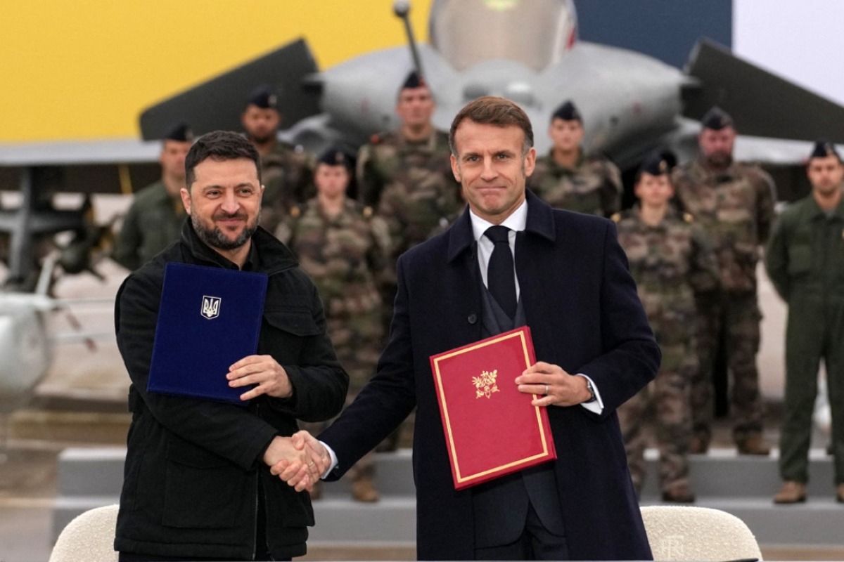 Ιστορική συμφωνία: Μακρόν και Ζελένσκι υπέγραψαν για την προμήθεια περίπου 100 Rafale στην Ουκρανία
