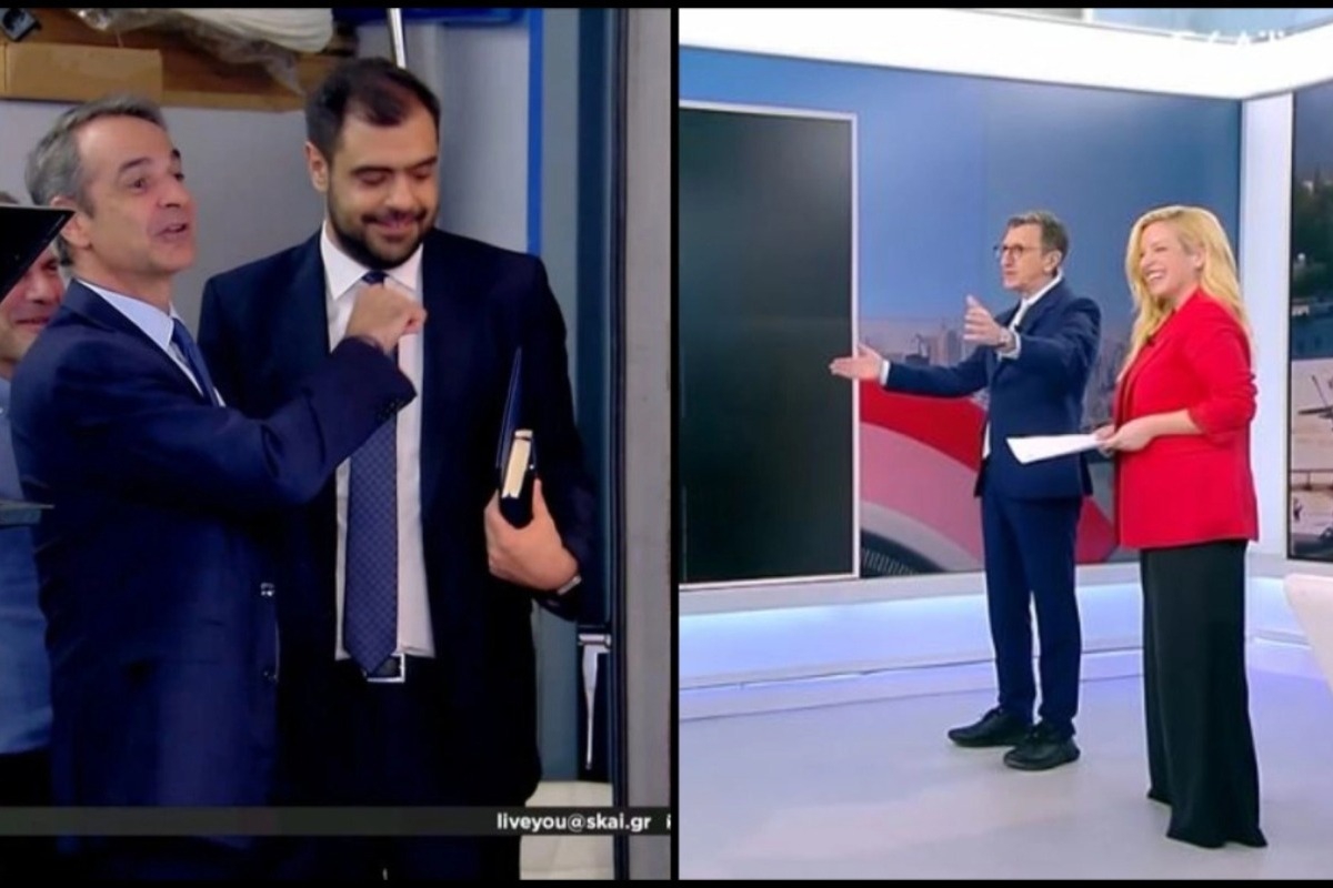 Ο Μητσοτάκης εισέβαλε στο πλατό του Πορτοσάλτε: «Έχουμε επισκέψεις»