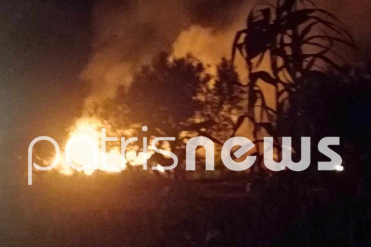 Ηλεία: Ξανά στις φλόγες το σπίτι του 37χρονου δολοφόνου της 11χρονης Βασιλικής στη Μυρτιά