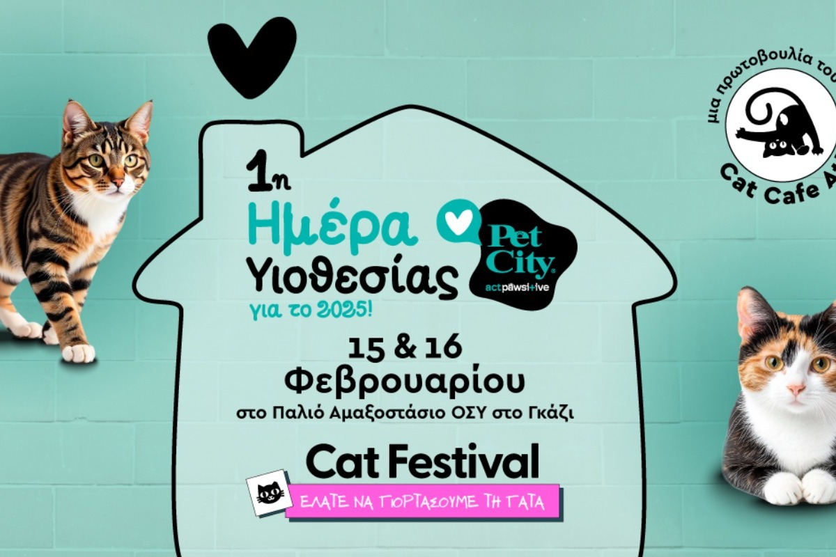 Cat Festival: 1η Ημέρα Υιοθεσίας Pet City για το 2025