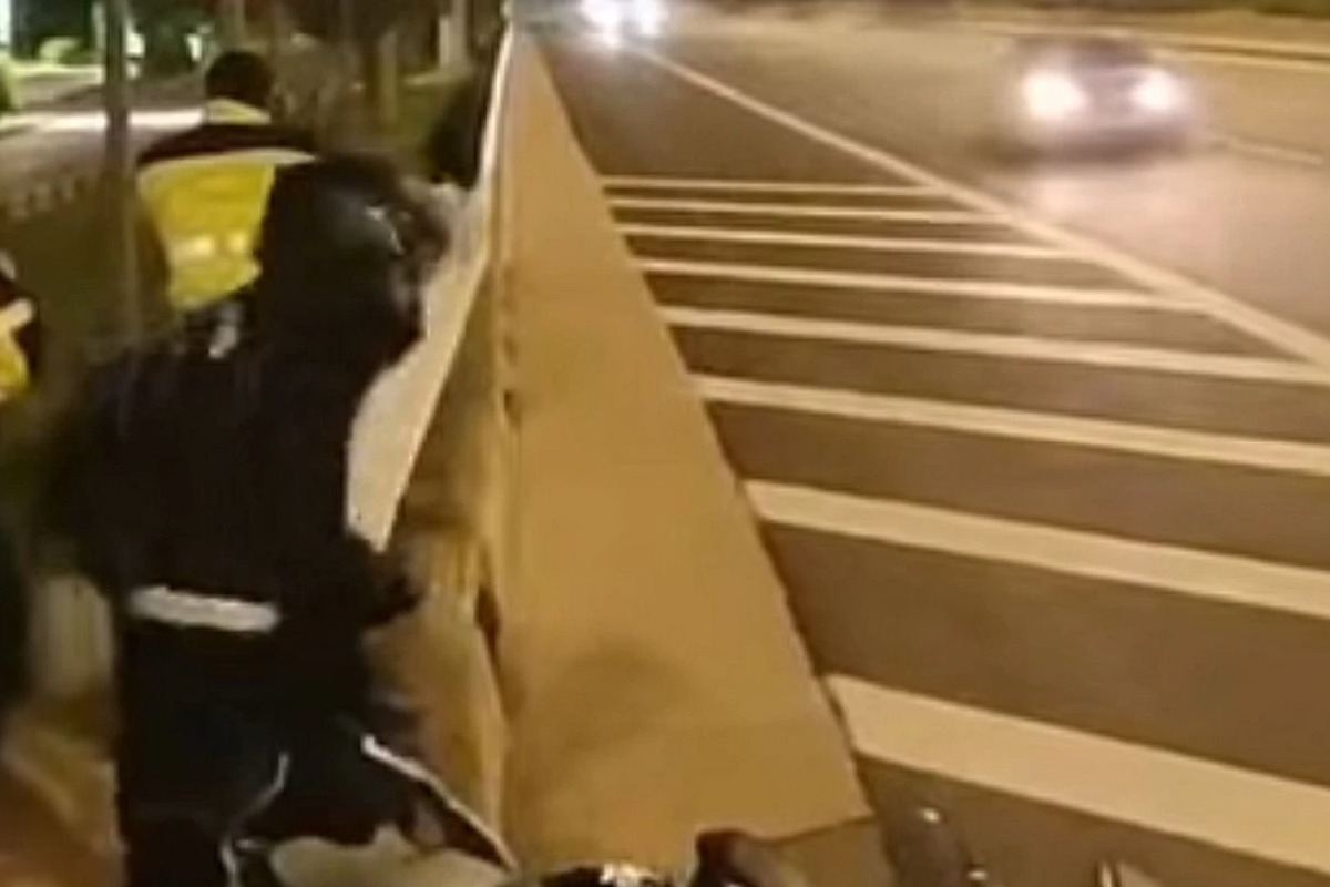 Βίντεο της Τροχαίας με τον οδηγό που εντοπίζεται να τρέχει με 230χλμ. στην Αθηνών – Λαμίας και ξεκινά η καταδίωξη