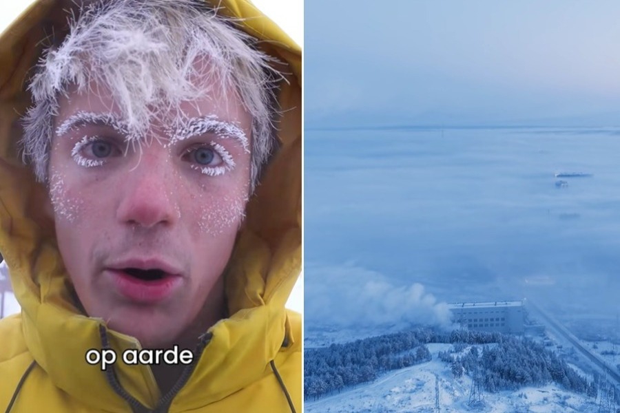 Ολλανδός YouTuber βουτάει στο νερό στη Σιβηρία με το θερμόμετρο να γράφει ‑52 βαθμούς Κελσίου