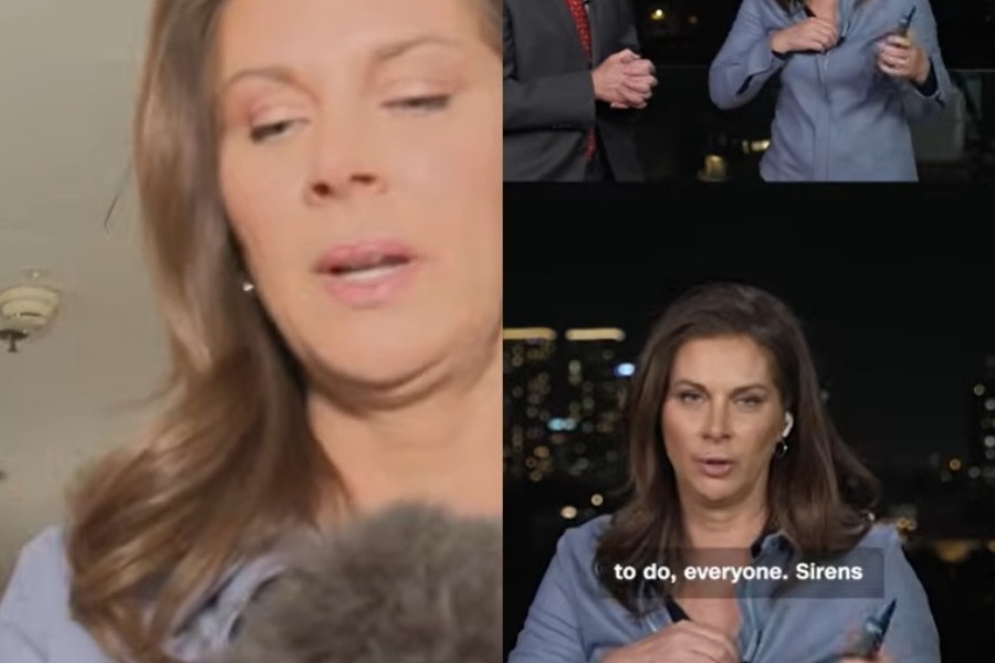 Βίντεο: Δημοσιογράφος του CNN στο Τελ Αβίβ τρέχει σε καταφύγιο με τρεμάμενη φωνή