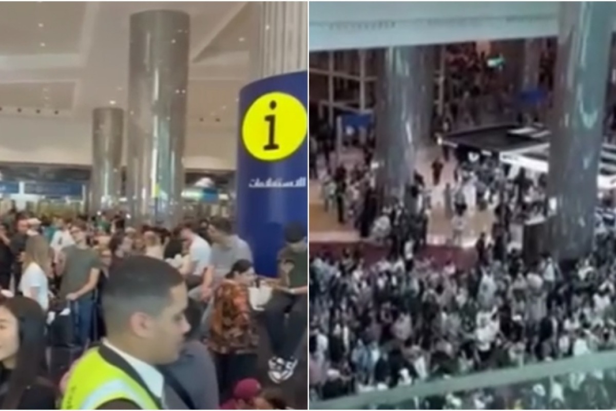 Συνωστισμός και εγκλωβισμένοι επιβάτες στο αεροδρόμιο του Ντουμπάι μετά την αναστολή πτήσεων, δείτε βίντεο