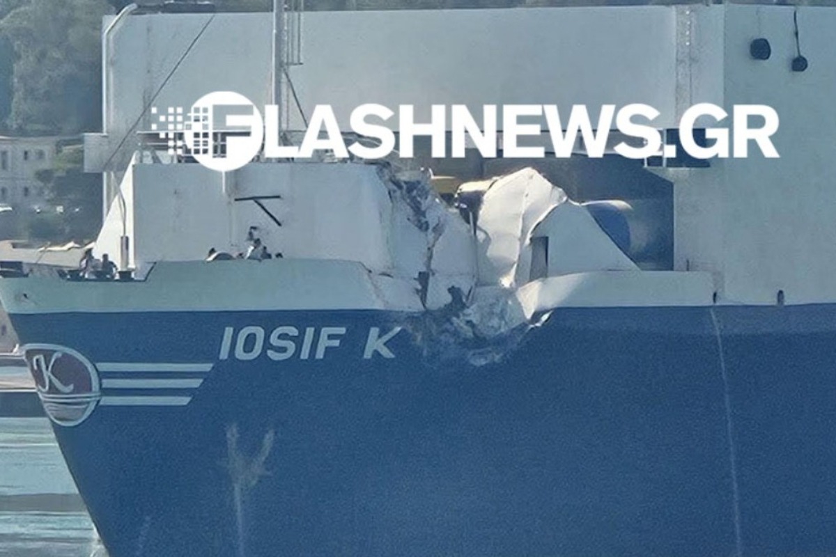 Κρήτη: Το «ΕΛΥΡΟΣ» ενεπλάκη σε σύγκρουση στο λιμάνι της Σούδας ‑ δείτε βίντεο και φωτογραφίες
