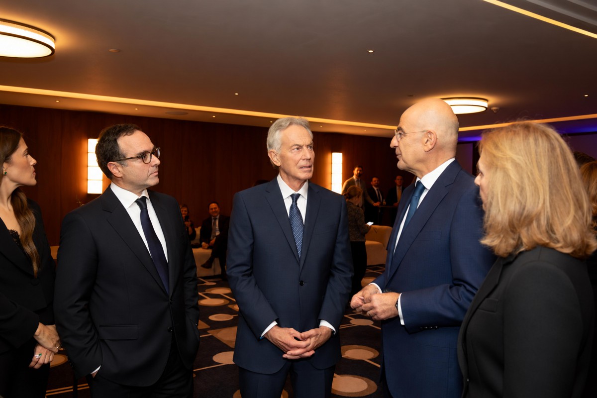 Δείπνο Θοδωρή Κυριακού για τους δωρητές του Τηλεμαραθωνίου ΑΝΤ1, με τον Sir Tony Blair