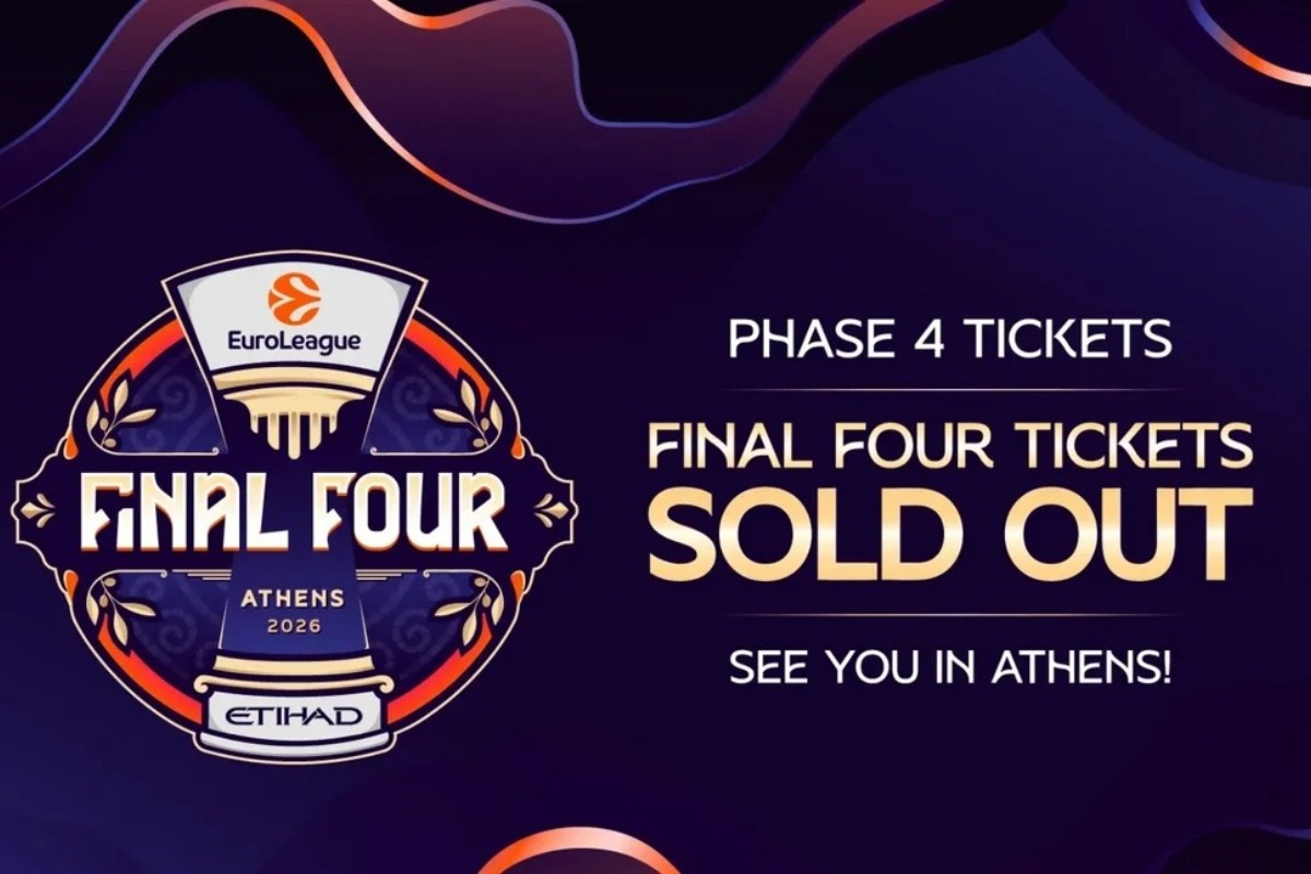 Euroleague: Τέλος τα εισιτήρια για το Final Four 2026 στην Αθήνα