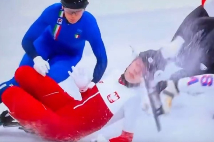 Αθλήτρια πατινάζ ταxύτητας παραλίγο να χάσει το μάτι της από την λεπίδα πατινιού αντιπάλου