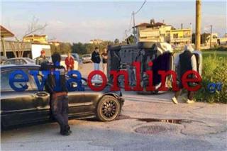 Τροχαίο στην Εύβοια: Σφοδρή σύγκρουση οχημάτων, δύο τραυματίες