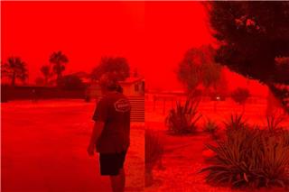 Εικόνες αποκάλυψης στην Αυστραλία: Ο ουρανός «βάφτηκε» κόκκινος λόγω του κυκλώνα Narelle