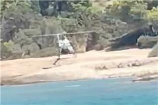 Ελικόπτερο στις Σπέτσες: Χειροπέδες σε 39χρονο επιβάτη - Πέταξε σακουλάκι με ναρκωτικά