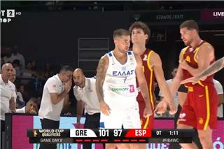 Ελλάδα - Ισπανία 108-106: Η Εθνική σώθηκε στην παράταση για το Μουντομπάσκετ