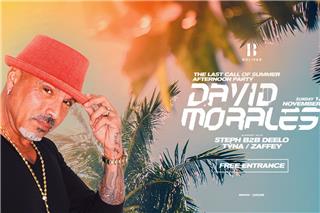 Ο David Morales στο Bolivar Beach Club την Κυριακή 1 Νοεμβρίου