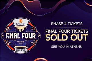 Euroleague: Τέλος τα εισιτήρια για το Final Four 2026 στην Αθήνα