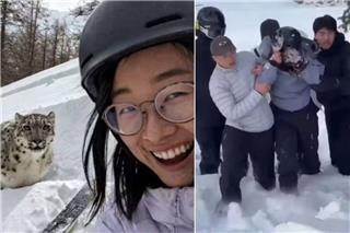Σοκαριστικό βίντεο: Σκιέρ τραβά selfie δευτερόλεπτα πριν κατακρεουργηθεί από λεοπάρδαλη του χιονιού
