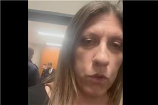 Βίντεο Κωνσταντοπούλου από την Λάρισα την ώρα που υπέβαλαν μήνυση Καρυστιανού και Ρούτσι