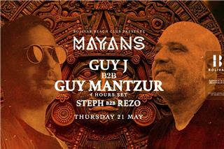 Mayans & Guy J b2b Guy Mantzur στο Bolivar Beach Club