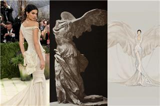 Η Kendall Jenner έγινε αρχαία θεά στο Met Gala: Mε έμπνευση από τη Νίκη της Σαμοθράκης