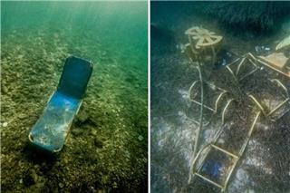 Κέρκυρα: Ξαπλώστρες και βαριά αντικείμενα εντοπίστηκαν στον βυθό της παραλίας Ημερολιά