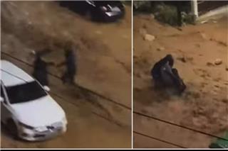 Γυναίκα σώθηκε την τελευταία στιγμή από ορμητικό χείμαρρο στην Ανω Γλυφάδα, δείτε βίντεο