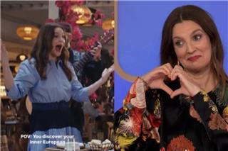 Ντρού Μπάριμορ: Βγήκε η Ελληνίδα από μέσα της – Σπάει πιάτα και φωνάζει «ώπα»