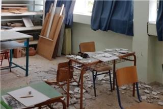 Νέο περιστατικό με πτώση σοβά σε σχολείο της Θεσσαλονίκης ‑ Τραυματίστηκε μαθητής