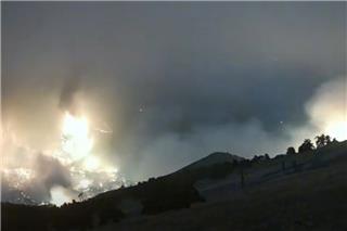 Συγκλονιστικό timelapse βίντεο από το πώς φούντωσε η φωτιά στην κορυφή του Κιθαιρώνα