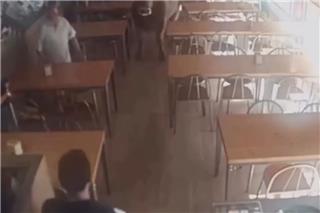 Ταύρος 900 κιλών μπήκε σε μπαρ στην Ισπανία – Δείτε πώς αντέδρασε ο σερβιτόρος