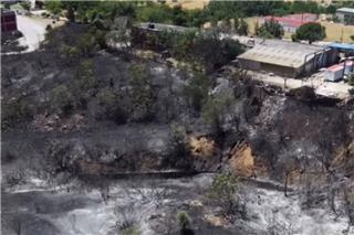 Θεσσαλονίκη: Συγκλονιστικό βίντεο - drone από τις καμένες εκτάσεις σε Ωραιόκαστρο και Φιλοθέη