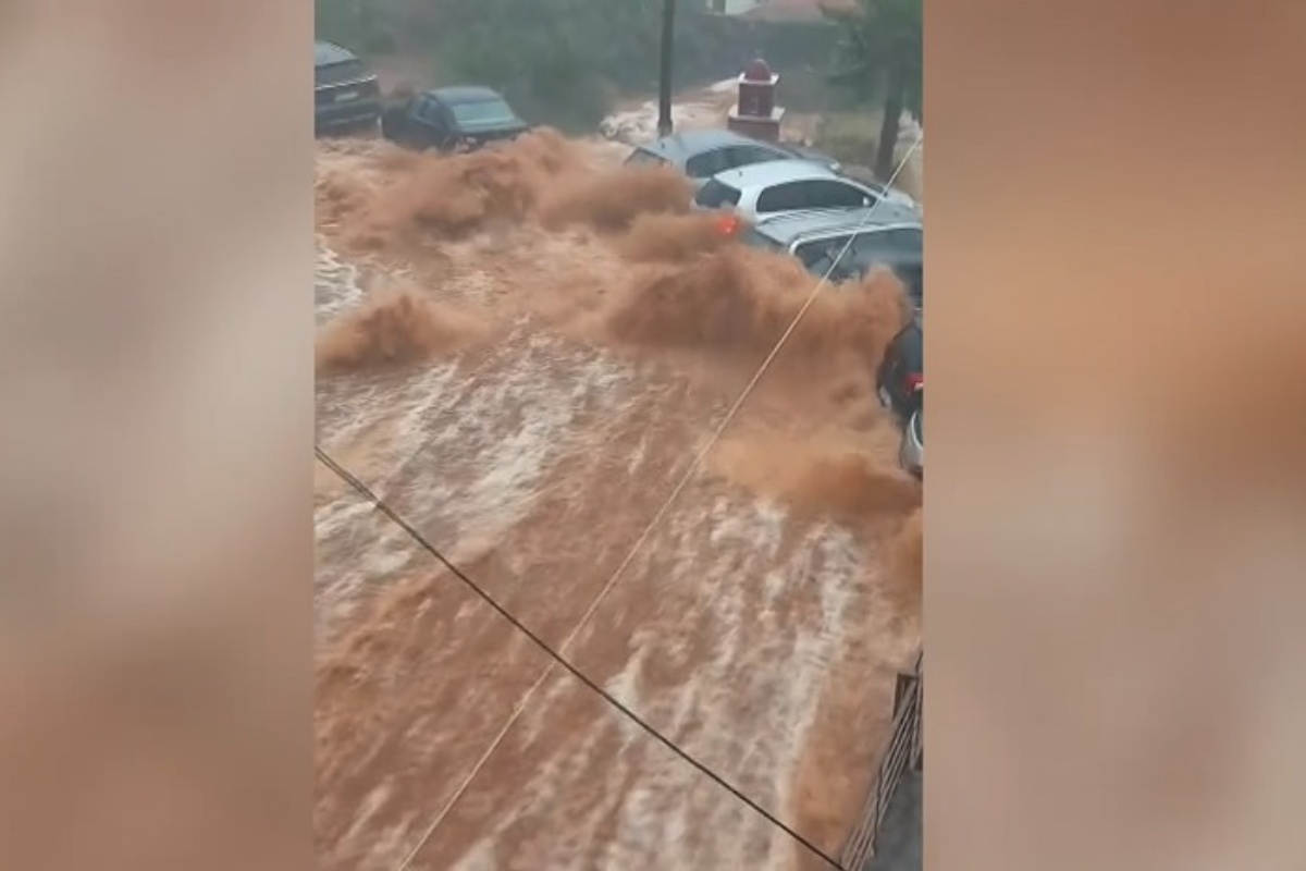 Μάνη: Πρωτοφανές μπουρίνι με 140 τόνους νερού ανά στρέμμα σε δύο ώρες ‑ Τραυματίστηκε γυναίκα από κεραυνό