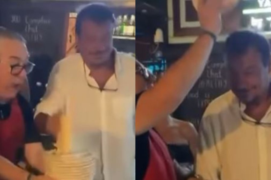 Ο Έργκιν Αταμαν «σπάει» πιάτα στη Σύμη, ακόμα και στο κεφάλι του! ‑ Tο βίντεο που κάνει το γύρο των social