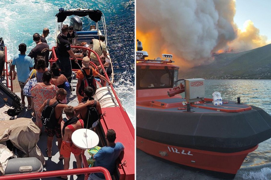 Πώς η Πυροσβεστική διέσωσε πολίτες στη μεγάλη φωτιά της Αττικοβοιωτίας ‑ Συγκλονιστικά βίντεο