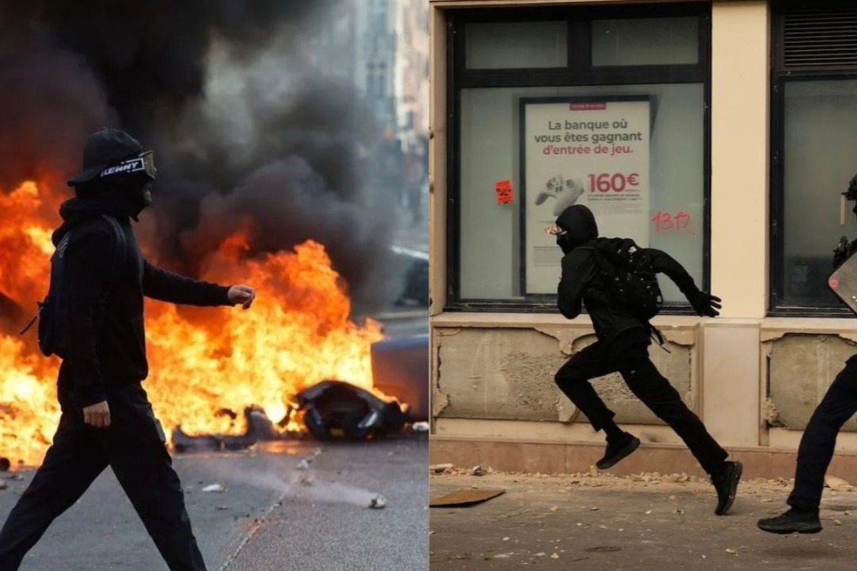 Χάος στη Γαλλία: Εκατοντάδες χιλιάδες στους δρόμους, φωτιές και συγκρούσεις με την αστυνομία