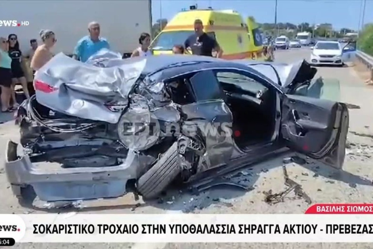 Πρέβεζα: Οκτώ τραυματίες σε σοβαρό τροχαίο στην υποθαλάσσια Ακτίου – Φορτηγό συγκρούστηκε με τρία ΙΧ