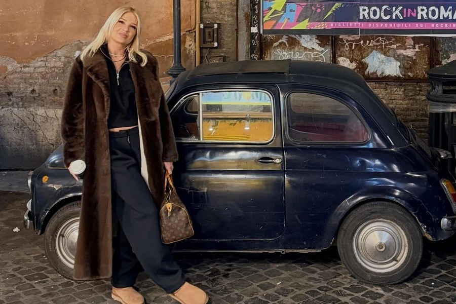 Η Φαίη Σκορδά ταξίδεψε στη Ρώμη για την γιορτή του Αγίου Βαλεντίνου