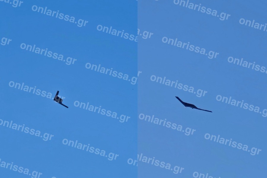 Μυστήριο με το αεροπλάνο που μοιάζει με stealth στον ουρανό της Λάρισας
