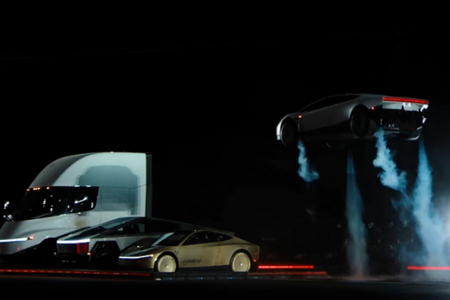 Tesla: Παρουσίασε το ηλεκτρικό αυτοκίνητο που πετάει και κινείται και ανάποδα – Δείτε βίντεο