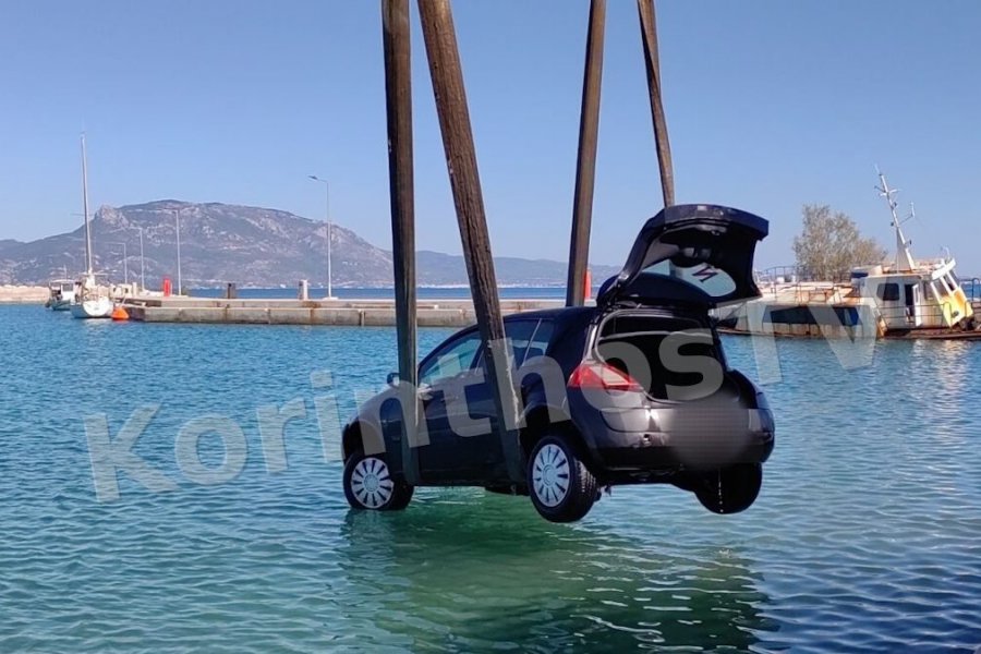 Βραχάτι: Αυτοκίνητο με επιβαίνοντες έπεσε στη θάλασσα από το λιμάνι ‑ Δείτε βίντεο