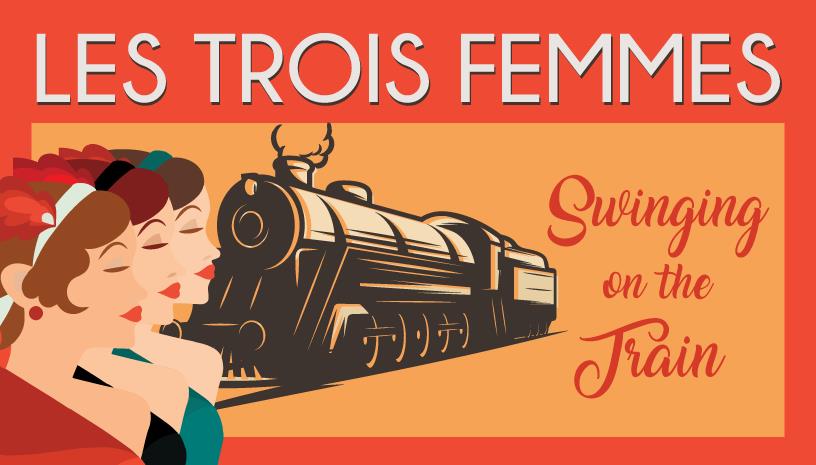 Les Trois Femmes Swinging on the Train